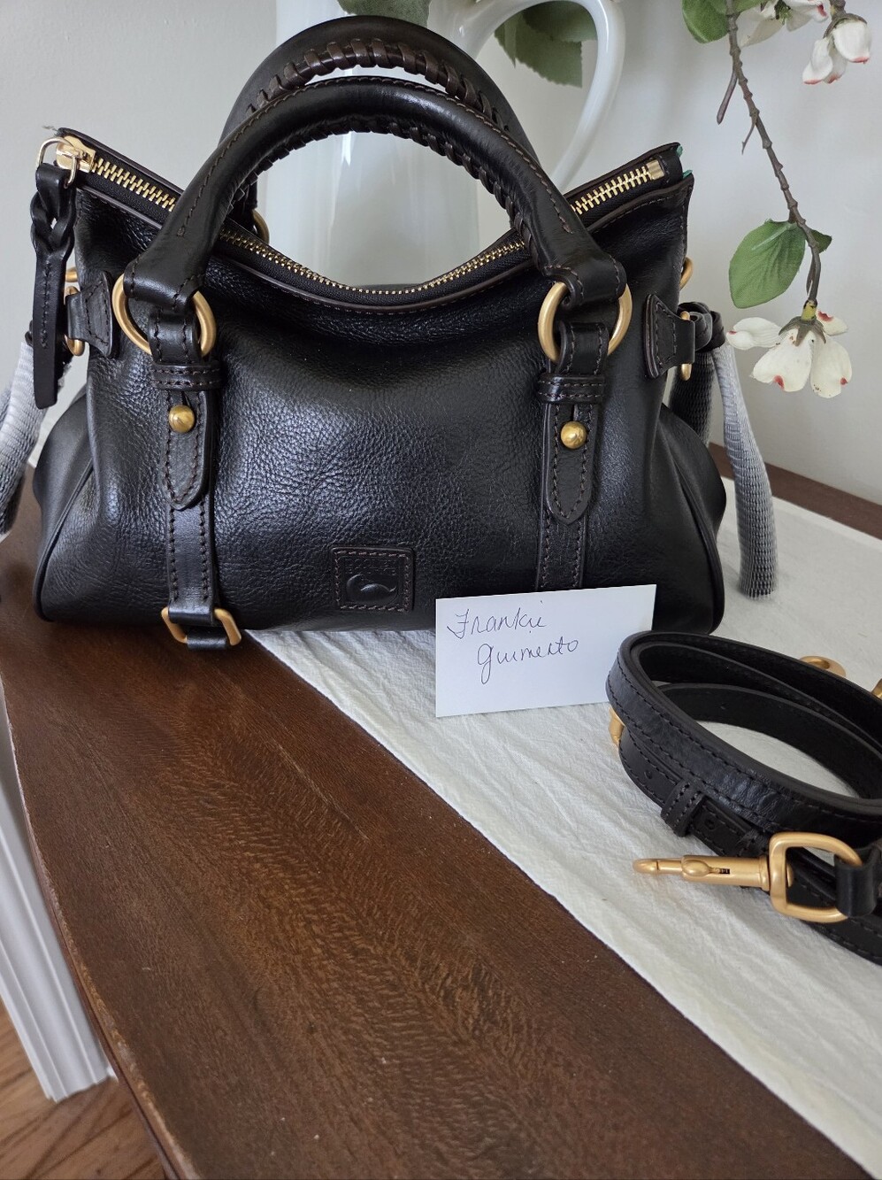 Dooney & Bourke Florentine Mini Satchel EUC Black